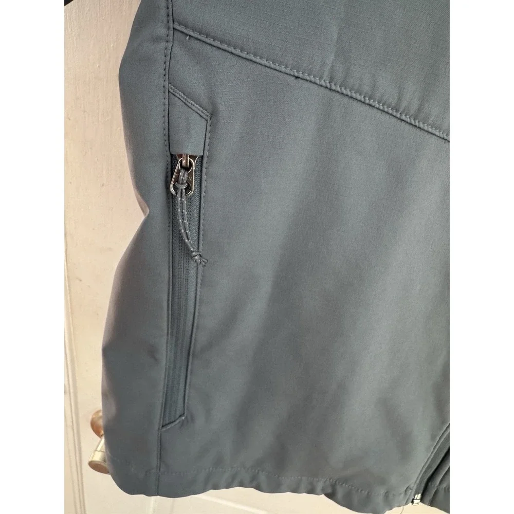 Eddie Bauer Men's‎ 2XL Softshell Jacket Full Zip Blue Gray Outdoor